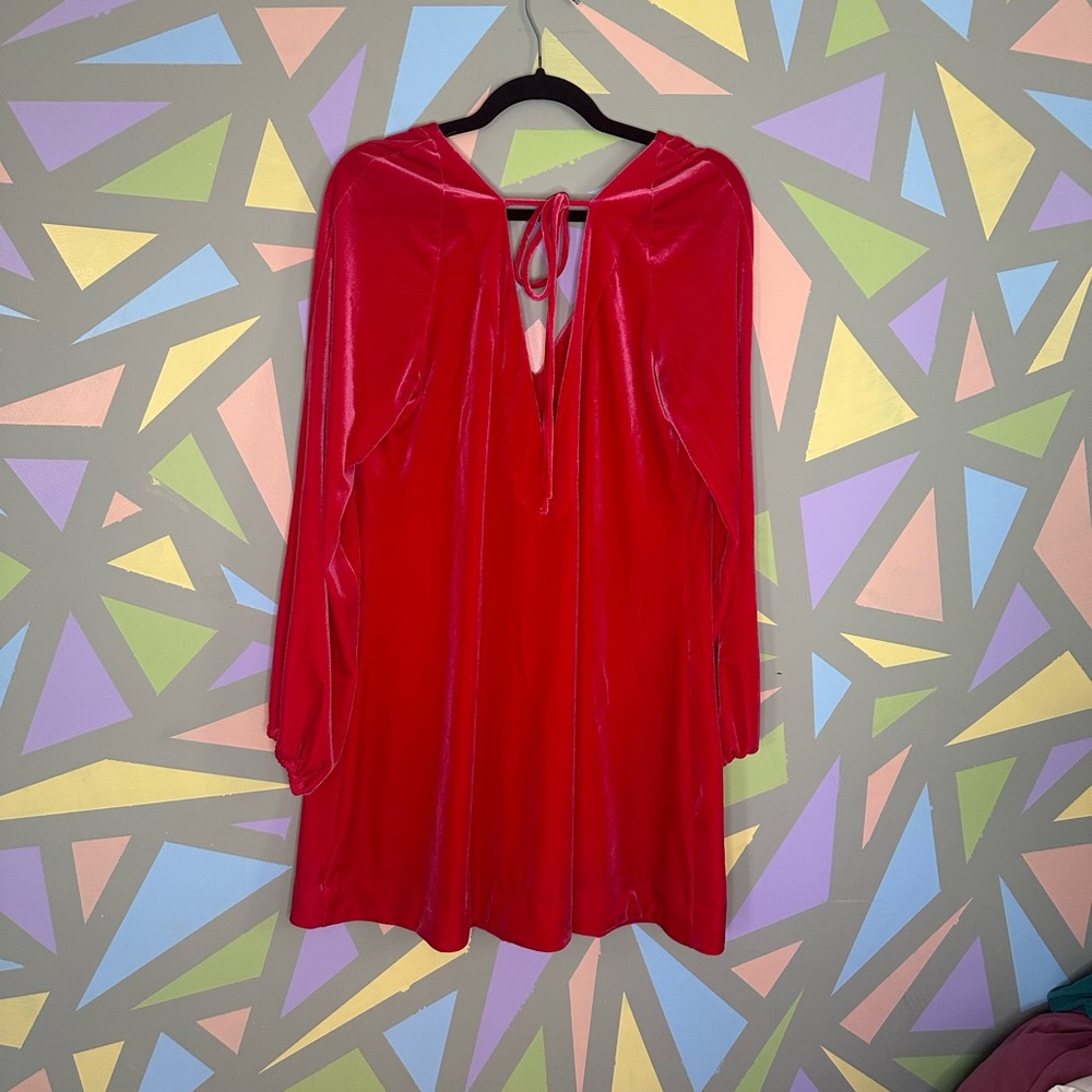 Free People pink Velvet Dress, size large